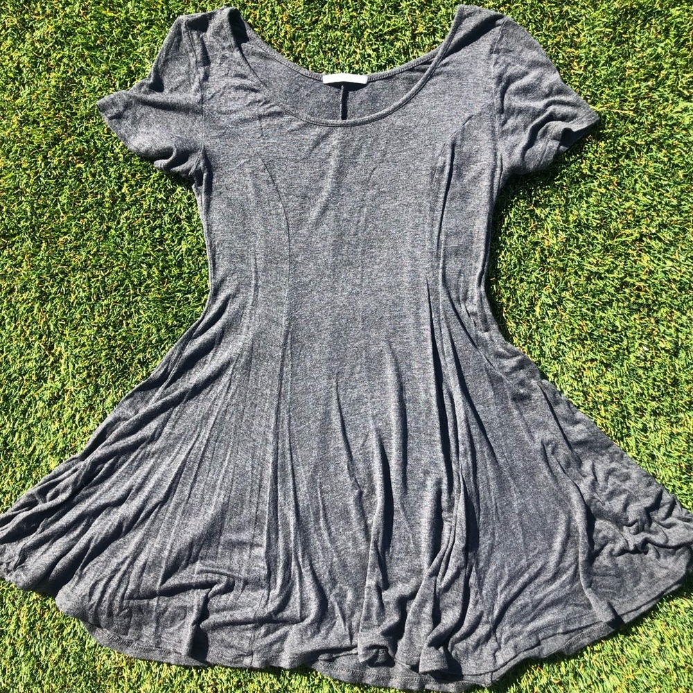 Grey Flowy Dress